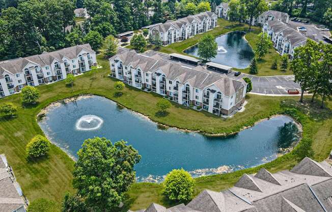 Aerial Property View at Orchard Lakes Apartments, Toledo, OH