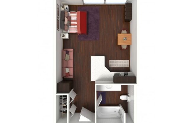 1 bed, 1 bath, 360 sqft, $1,325, Unit 238