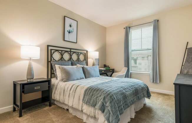 Bedroom With Expansive Windows at The Oasis at Moss Park Preserve, Orlando, 32832