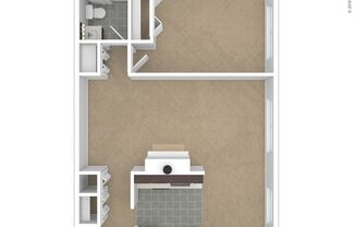 1 bed, 1 bath, 750 sqft, $1,059