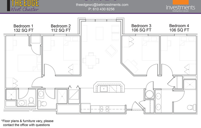 4 beds, 3 baths, 1,210 sqft, $1,537