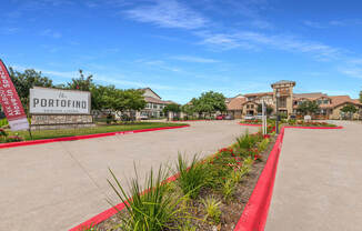 Community Entranceat The Portofino 55+ Apartments, Texas