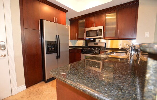 Meridian Unfurnished 1Bdr/1Bath Luxury Condo. Utilities & Cable Service NOT included in advertised rental rate.