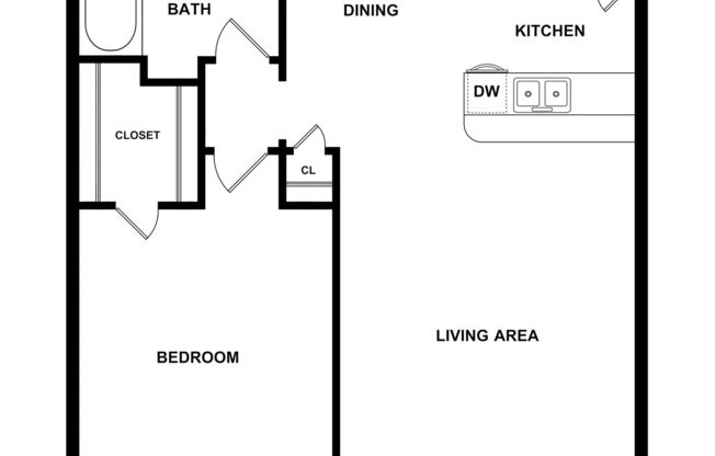 1 bed, 1 bath, 655 sqft, $1,109