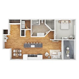 1 bed, 1 bath, 862 sqft, $1,570