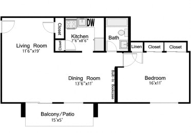 2 beds, 1 bath, 1,015 sqft, $2,195