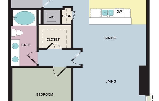 1 bed, 1 bath, 963 sqft, $4,054