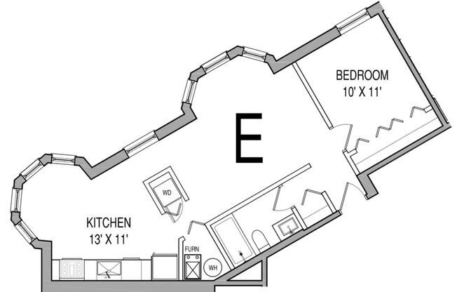 1 bed, 1 bath, 700 sqft, $2,495, Unit 3266 - 3E