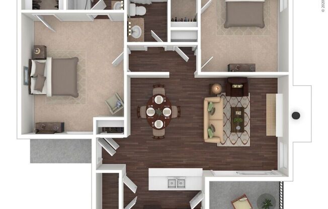 2 beds, 2 baths, 1,048 sqft, $1,794