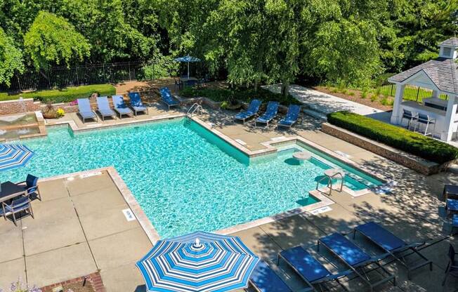 swimming pool at The Heights Apartments