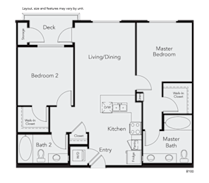 2 beds, 2 baths, 1,027 sqft, $3,550