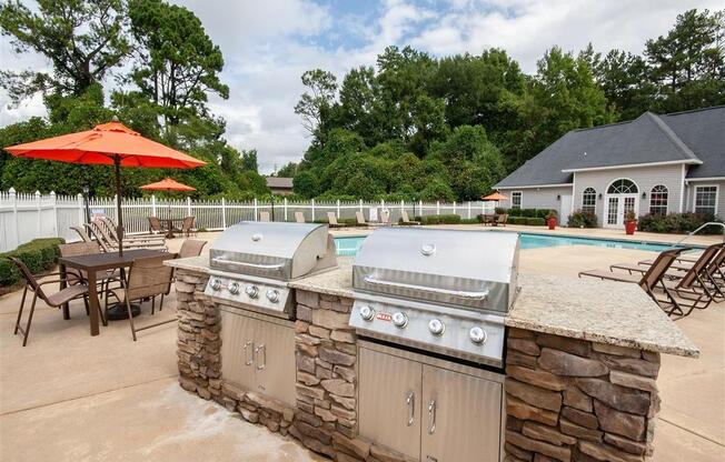 Great grilling area and pool time