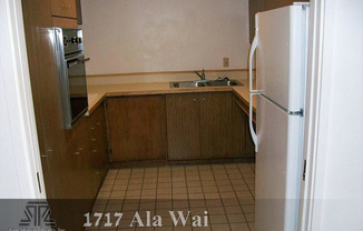 2 Bedroom / 1 Bathroom / one parking unit in 1717 Ala Wai.