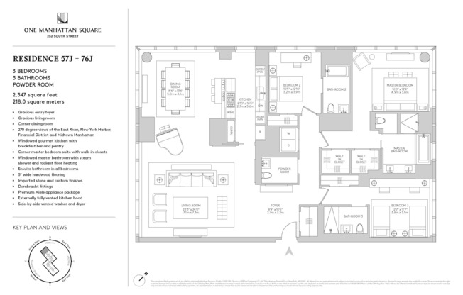 3 beds, 3.5 baths, 2,347 sqft, $22,750, Unit 73J