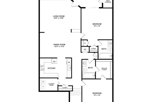 2 beds, 2 baths, 1,279 sqft, $2,000