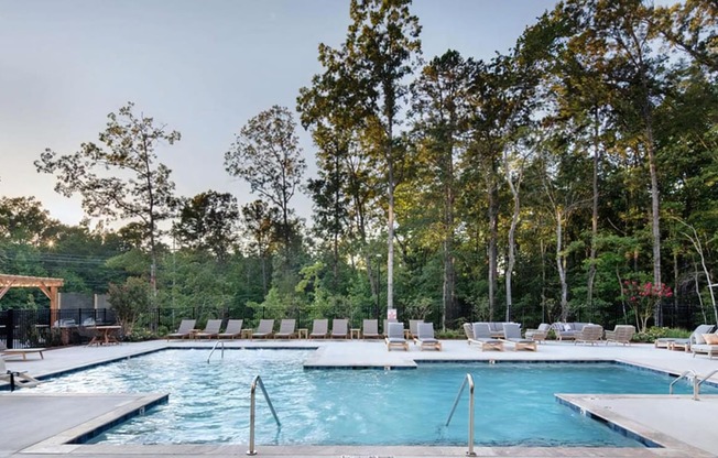 Resort Style  Pool with Lounge Seating