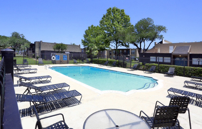 Pool Area at The Drake Apartments in Bossier City, Louisiana, LA