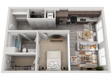 1 bed, 1 bath, 712 sqft, $1,826
