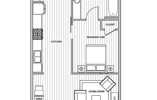 1 bed, 1 bath, 725 sqft, $1,250