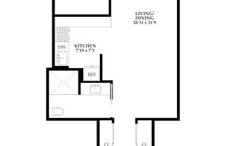 1 bed, 1 bath, 649 sqft, $4,350, Unit 14M