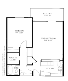 1 bed, 1 bath, 745 sqft, $2,849