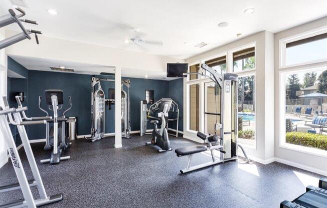 Two Level Fitness Center at the Ashton apartments