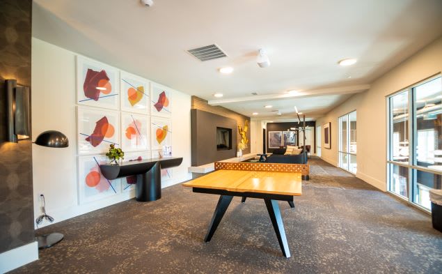 Recreation Room at Garden Lofts Apartments, Utah
