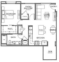 1 bed, 1 bath, 806 sqft, $2,780
