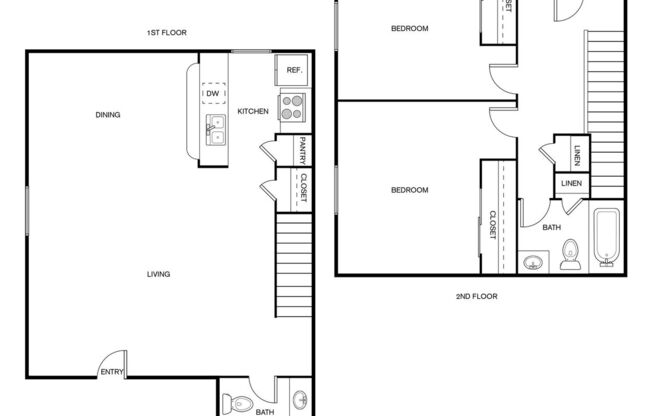 2 beds, 1 bath, 993 sqft, $1,409