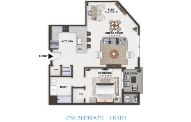 1 bed, 1 bath, 841 sqft, $2,755, Unit 1409