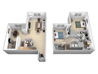 2 beds, 2.5 baths, 1,314 sqft, $3,193