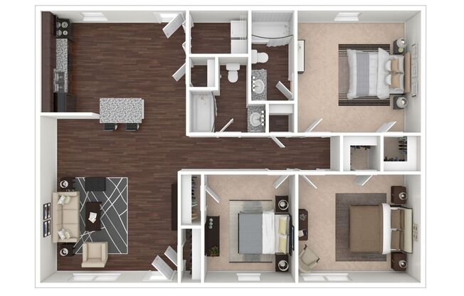 3 beds, 2 baths, 1,400 sqft, $1,680