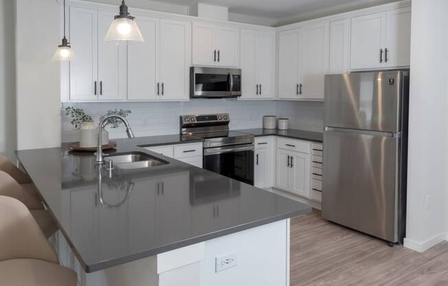 modern kitchen  at Shady Oak Crossing, Minnesota, 55343