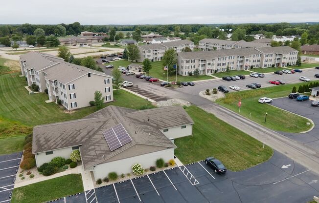 Aerial View Of The Community at Kuder Estates Apartments, MRD Conventional, Indiana, 46582