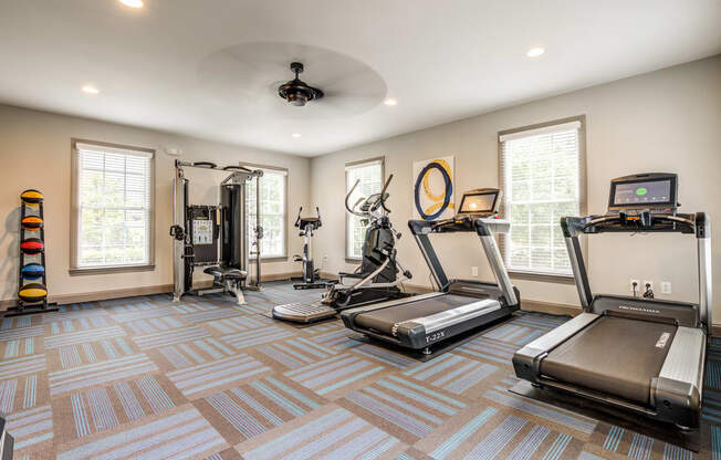 fitness center with equipment