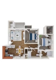 2 beds, 2 baths, 850 sqft, $2,133