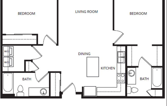 2 beds, 2 baths, 1,044 sqft, $1,420, Unit 35-103
