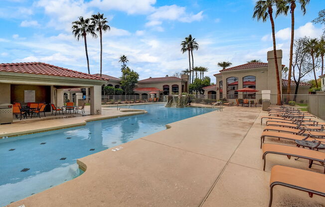the swimming pool at San Montego Apartments, Mesa, AZ, 85206