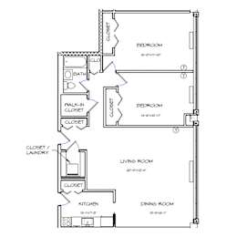 2 beds, 1 bath, 1,126 sqft, $2,297