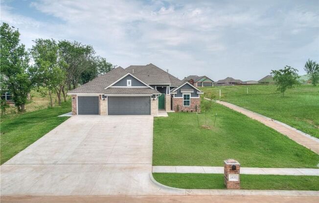 New Home For Lease in Tuttle! 1436 Deer Ridge Run