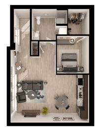 1 bed, 1 bath, 888 sqft, $1,975