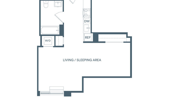 Studio, 1 bath, $3,255, Unit 513