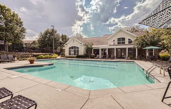 the swimming pool at our apartments