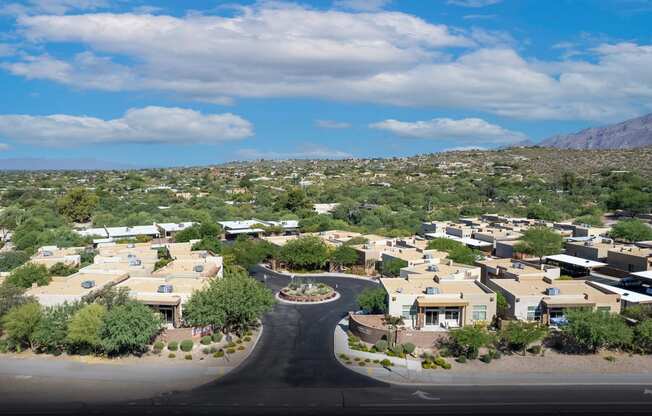 Aerial of Sabino Vista Apartments in Tucson