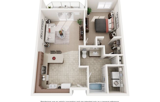 1 bed, 1 bath, 745 sqft, $1,050, Unit 5301-113