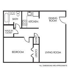 1 bed, 1 bath, 625 sqft, $950