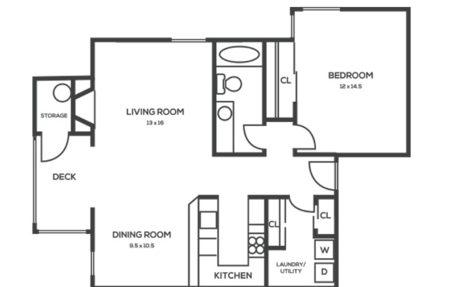 1 bed, 1 bath, 816 sqft, $2,295