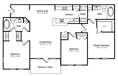 3 beds, 2 baths, 1,376 sqft, $3,220