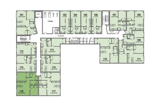 2 beds, 1 bath, 836 sqft, $2,885, Unit 216