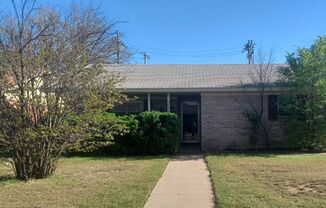 So Cute and right across from LCU. 3 bed 2 bath 1 garage